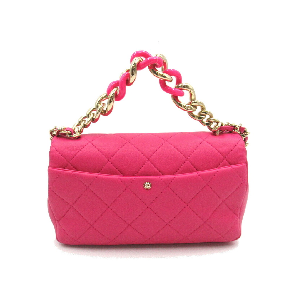 Chanel Bag Matelasse Shoulder Chain 2way Pink
